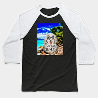 Siberian husky Baseball T-Shirt